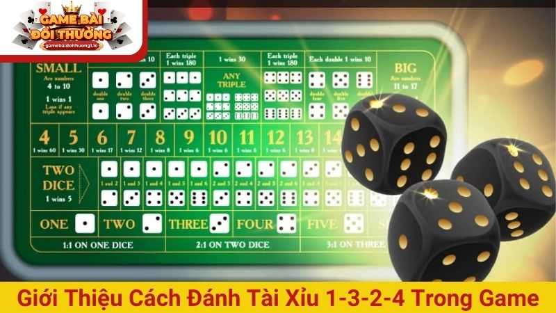 Giới thiệu cách đánh Tài Xỉu 1-3-2-4 trong game