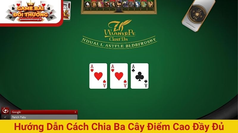 Hướng dẫn cách chia ba cây điểm cao đầy đủ